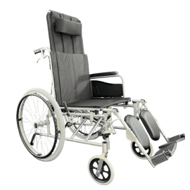 Silla de Ruedas Reclinable en Aluminio
