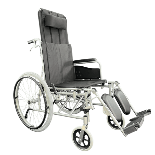 Silla de Ruedas Reclinable en Aluminio