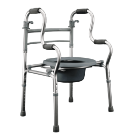 Caminador doble apoyo con ayuda sanitaria